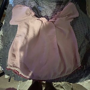 Peach and lily pink shirt